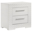 Ives 4 & 5 Piece Bedroom Set E.king & Queen White & Grey
