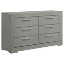Ives 4 & 5 Piece Bedroom Set E.king & Queen White & Grey