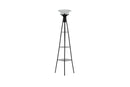 Gianni Versatile Shelf Tower Floor Lamp Charcoal Black
