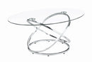 Warren 3-piece Occasional Set Chrome and Clear