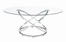 Warren 3-piece Occasional Set Chrome and Clear