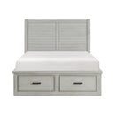 Willowbrook-(3) Queen Platform Bed with Storage Footboard and Side Rails image