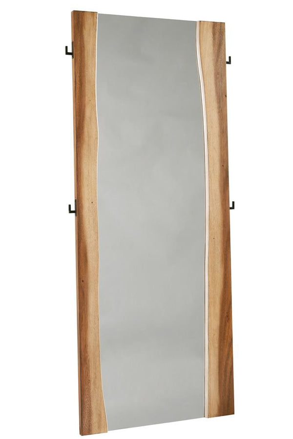 Winslow Standing Mirror Smokey Walnut and Coffee Bean image