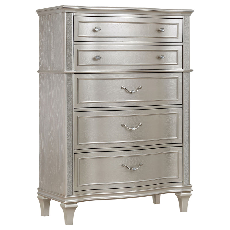 Evangeline 6-drawer Chest Silver Oak image