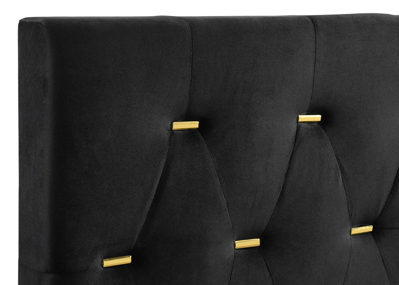 Kendall Panel Bed E.King, & Queen Black & White