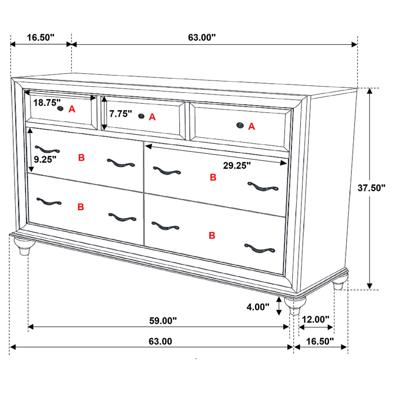 Barzini 5 & 4 Piece Bedroom Sets E.King & Queen