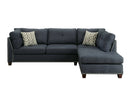 Sectional Sofa & Ottoman w/2 Pillows