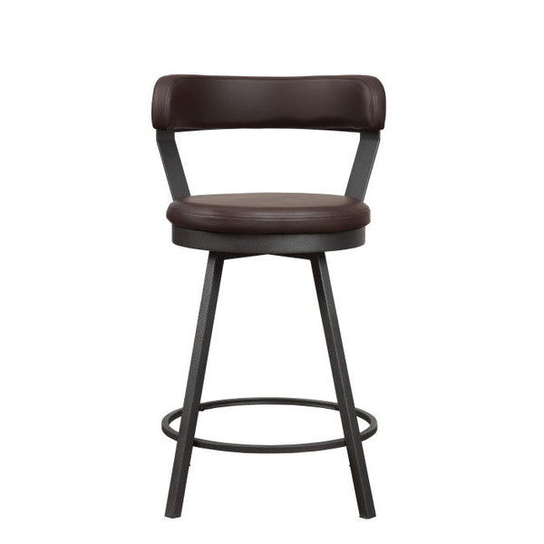 5566-24BR - Swivel Counter Height Chair, Brown