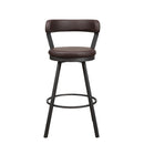 5566-29BR - Swivel Pub Height Chair, Brown