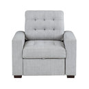 9916GY-1 - Chair with Pull-out Ottoman