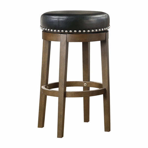 5681BLK-29 - Round Swivel Pub Height Stool, Black