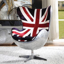 Brancaster British Flag Accent Chair With Swivel