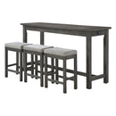 5713GY - 4-Piece Pack Counter Height Set