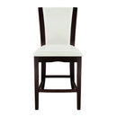 710-24W - Counter Height Chair, White Bi-Cast Vinyl