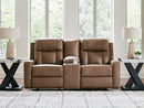 Mackmenville Reclining Loveseat with Console
