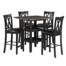 2514BK-36 - 5-Piece Pack Counter Height Set