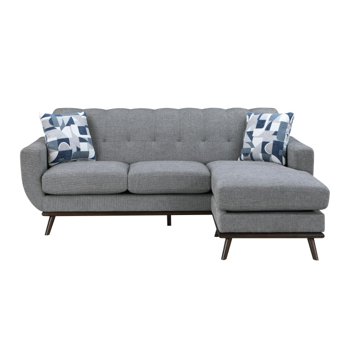 8341GY-3SCRV - Reversible Sofa Chaise