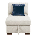 Isla-Armless Convertible Storage Chaise with Click Motion Drop Down Bed image