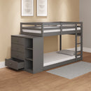 Bunk Bed (T/T) w/4 Drawers & 3 Compartments