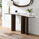 Console Table w/Natural Marble