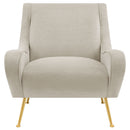 Ricci Upholstered Saddle Arms Accent Chair
