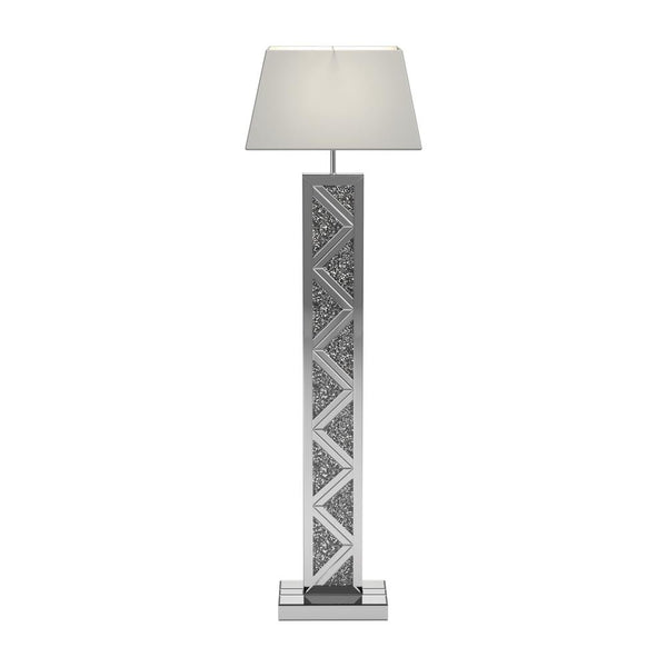 Carmen Geometric Base Floor Lamp Silver image