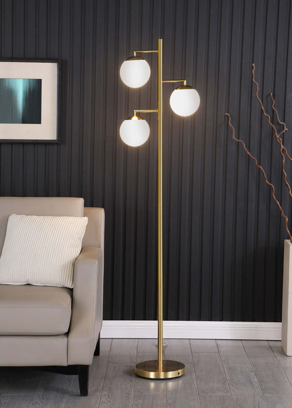 Sena Trio Tree Floor Lamp Gold image