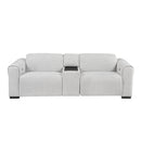 McPherson-(3)Power Double Reclining Love Seat with Center Console and Power Headrests, Charging Ports image