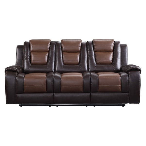 9470BR-3 - Double Reclining Sofa with Center Drop-Down Cup Holders