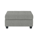 9507GRY-4 - Storage Ottoman