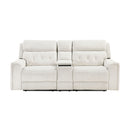 Celeste-Power Double Reclining Love Seat with Center Console, Power Headrests, Hidden Arms Cup Holders, Charging Ports and Wireless Charger image