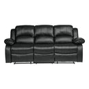 9700BLK-3 - Double Reclining Sofa