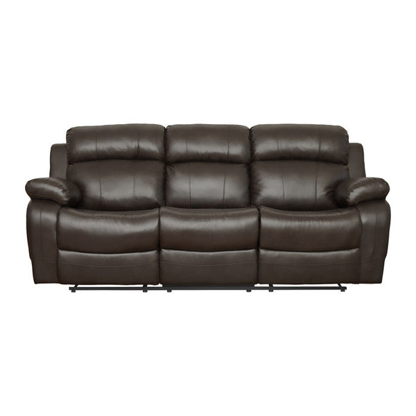 Marille Double Reclining Sofa in Brown
