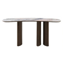 Console Table w/Natural Marble