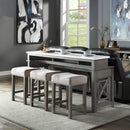 4Pc Pack Counter Height Table Set w/USB