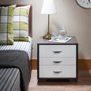 Eloy White & Black Accent Table