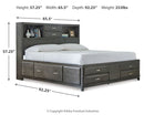 Caitbrook Storage Bed with 8 Drawers