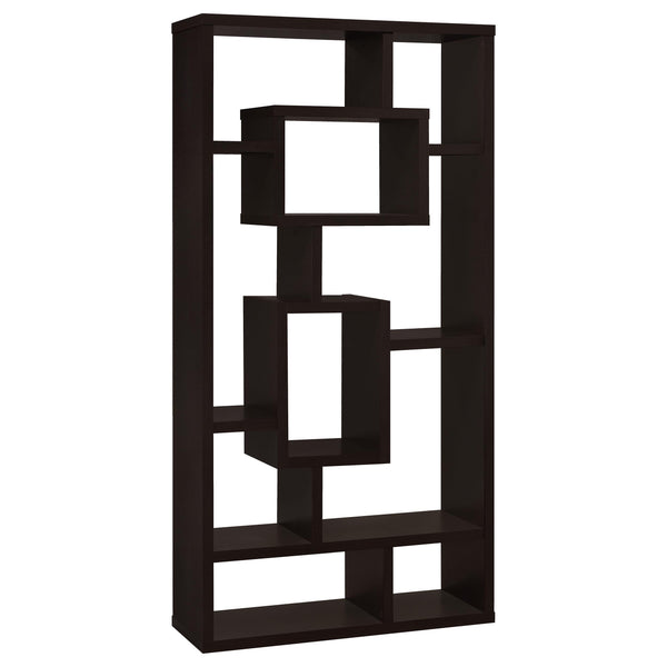 Corey 71-inch 8-shelf Bookcase Cappuccino image