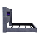 Tisdall California King, E.King & Queen Bed Grey, Black & Queen