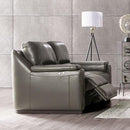 ALTAMURA Power Loveseat, Gray & Beige