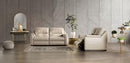 ALTAMURA Power Loveseat, Gray & Beige