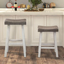 Biasca 29" Stool (2/CTN) White, Brown, & Black