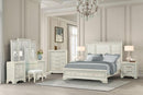 Stella Mia 4 Pc 5 Pc Queen Bedroom Set White