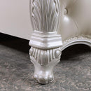 Ventresca E.King & Queen Bed White & Chrome