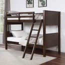 STAMOS Full/Full, Twin/Full, & Twin/twin Bunk Bed, Walnut