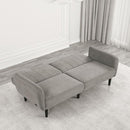 Aristide Futon Sofa Grey & Brown