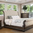 LYSANDRA Beige/Rustic Natural Tone Cal.King, E.King, & Queen Bed