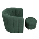 Delaney Swivel Chair Blue, Green, & White