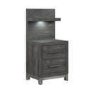 Zephyr Night Stand with Wall Panel