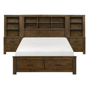 Sullivan 5pc Set Queen Wall Platform Bed